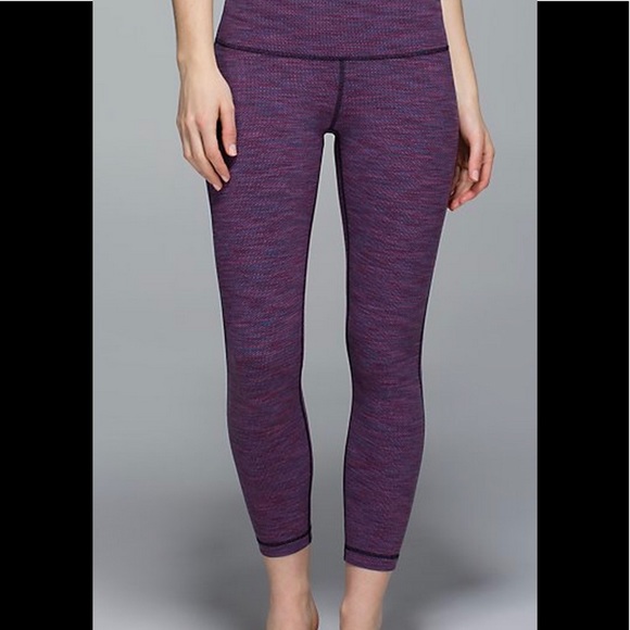 lululemon athletica Pants - Lululemon Wunder Under Crop ll Roll Down Leggings